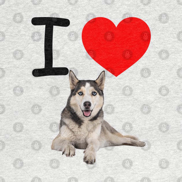 I HEART SIBERIAN HUSKY by EmoteYourself